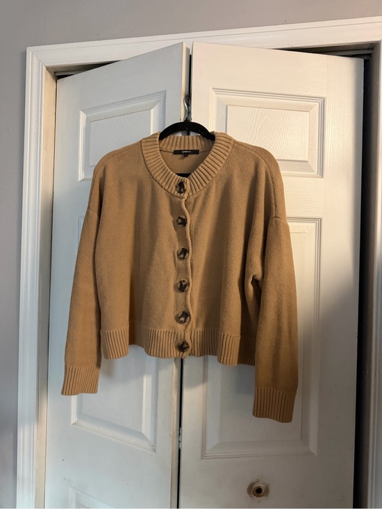 Quince Sweaters - Quince Cropped Cardigan Sweater - Camel